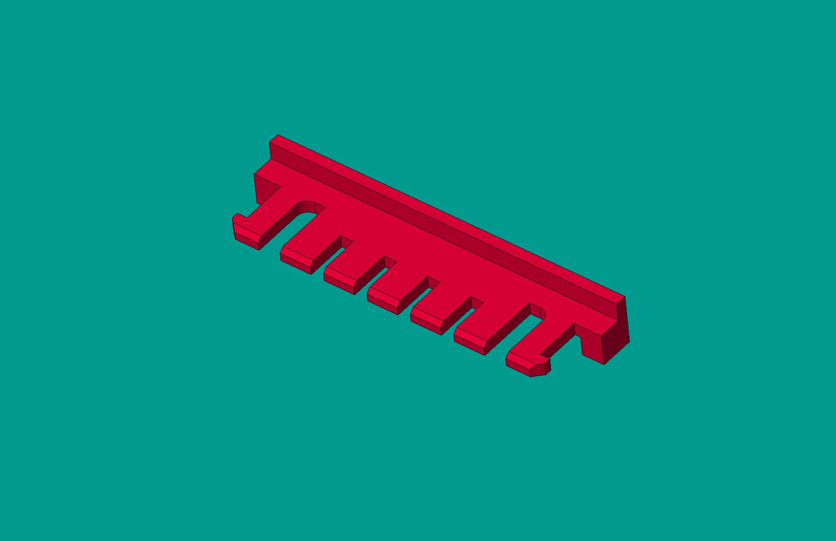 2.0間距，A2008S-7鎖片紅色