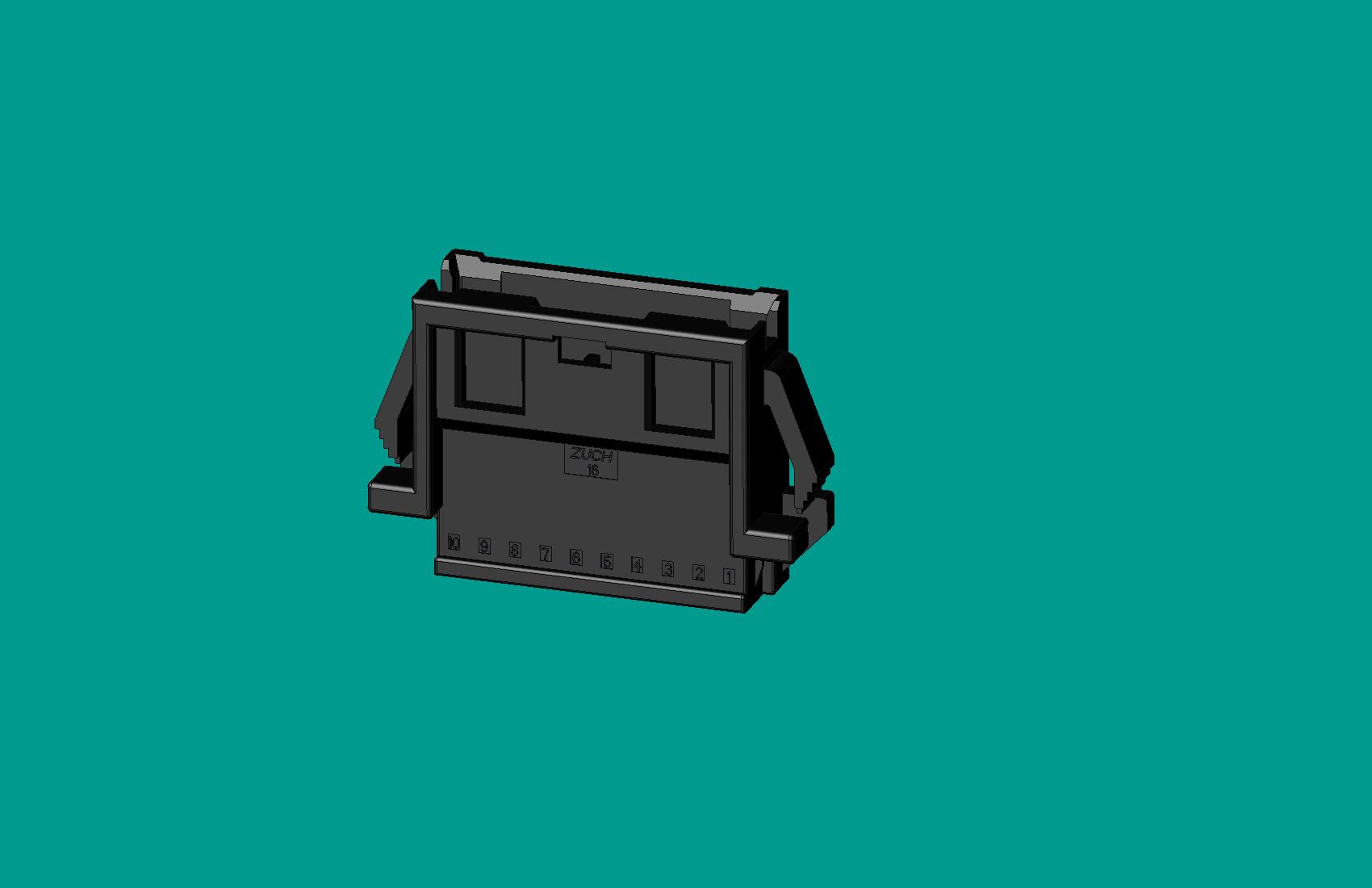 2.0間距，PNIRR-10V-S(帶鎖定面板)黑色