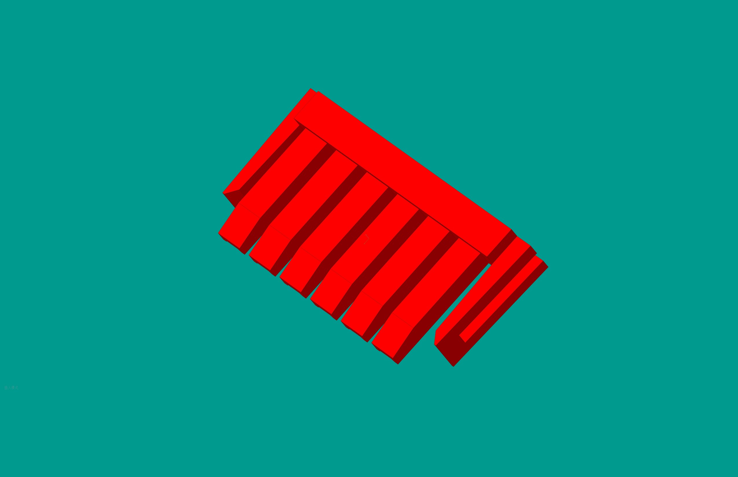 2.0間距，PNIS-06V鎖定片/紅色/