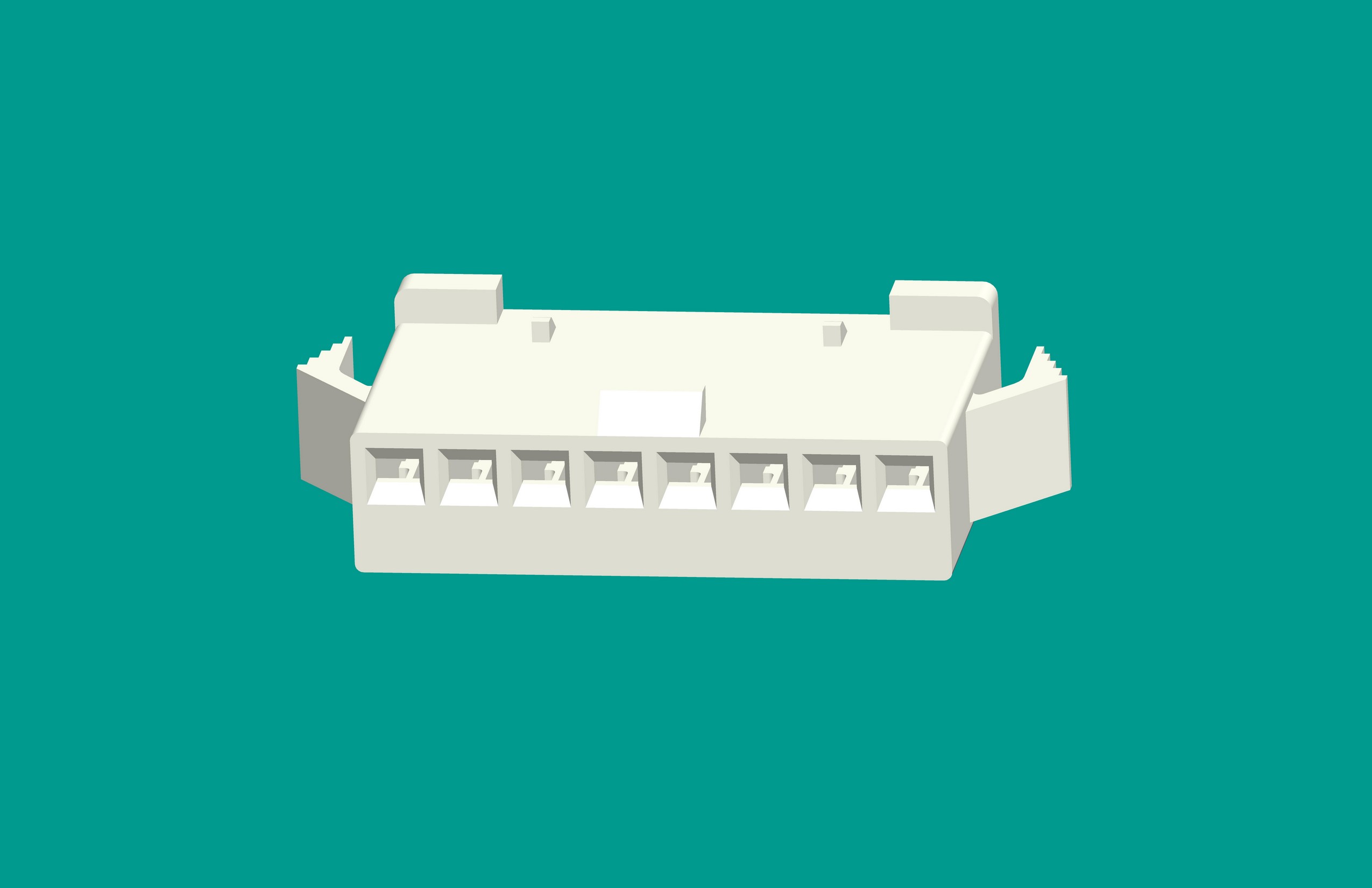 SMP-8孔塑殼C型插頭/白色/