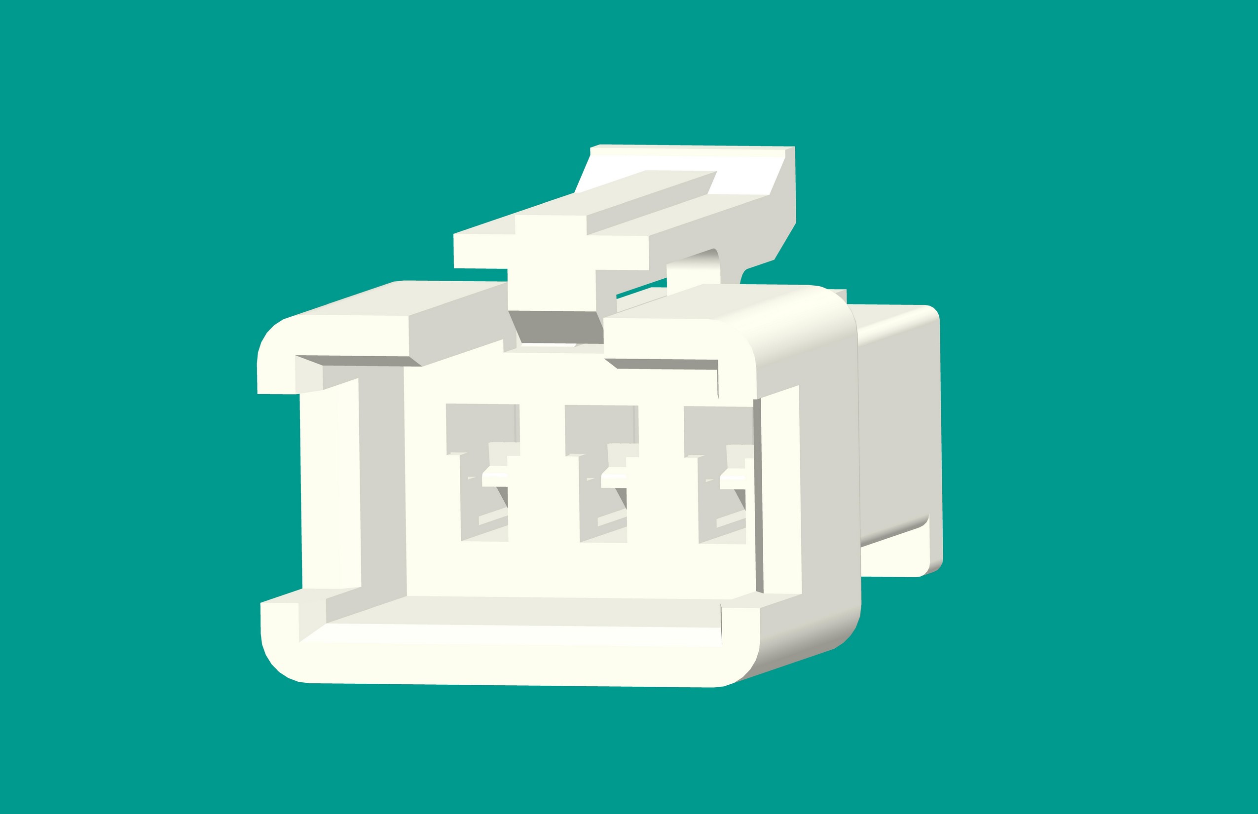 SMR-3孔塑殼C型白色