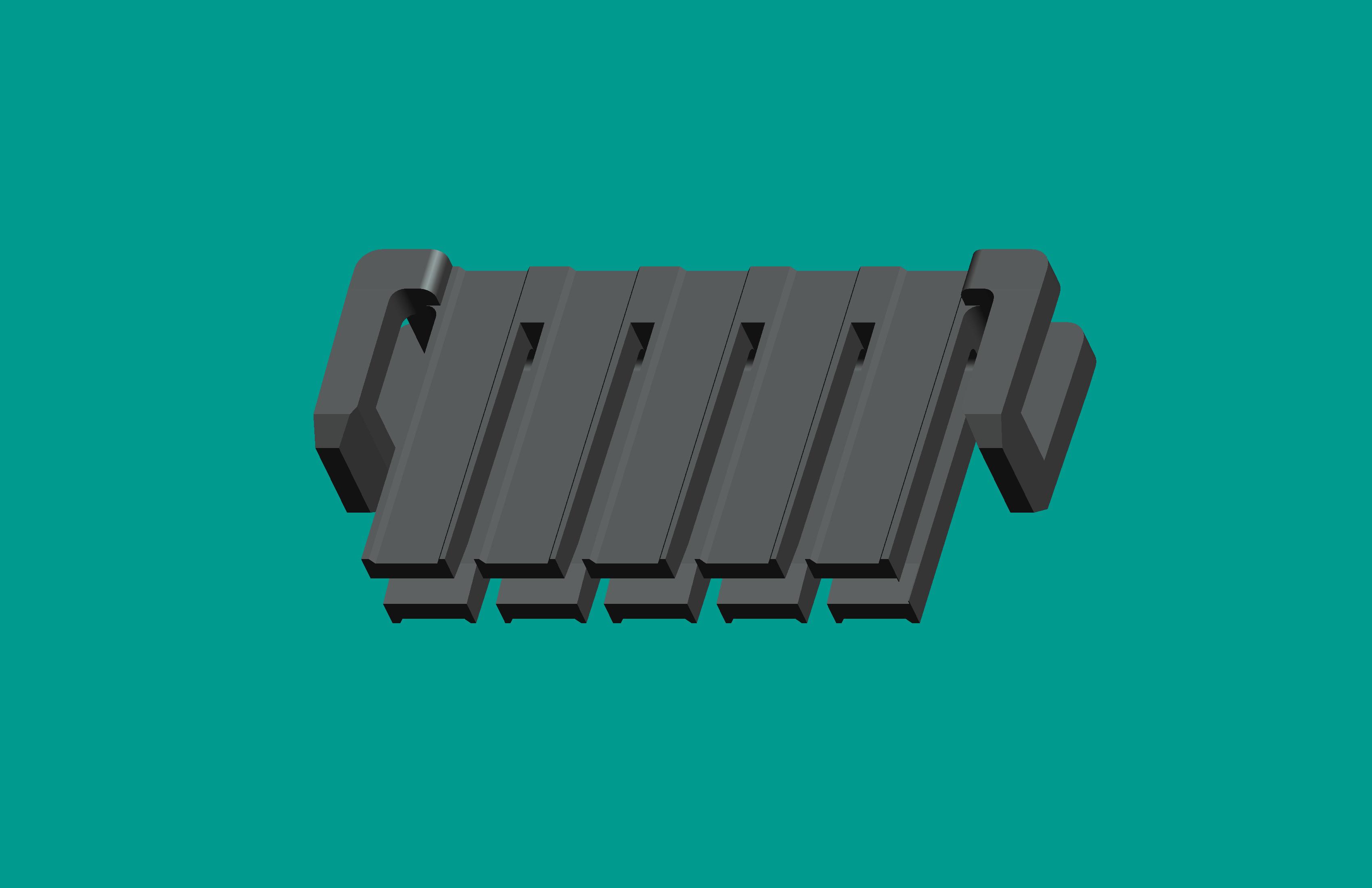 XAD-2×5S鎖片 PA66高灼熱絲-黑色