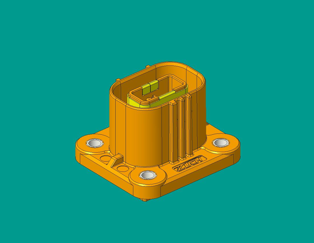 JX系列兩高壓塑料連接器插座（屏蔽）-適配2.5mm^2線  X鍵位